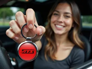 ATS Anello Chiave Personalizzato Stile Lucido con Foto